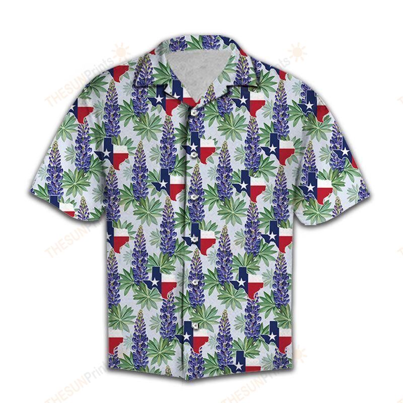 Texas Bluebonnet Hawaiian Shirt Ha71857