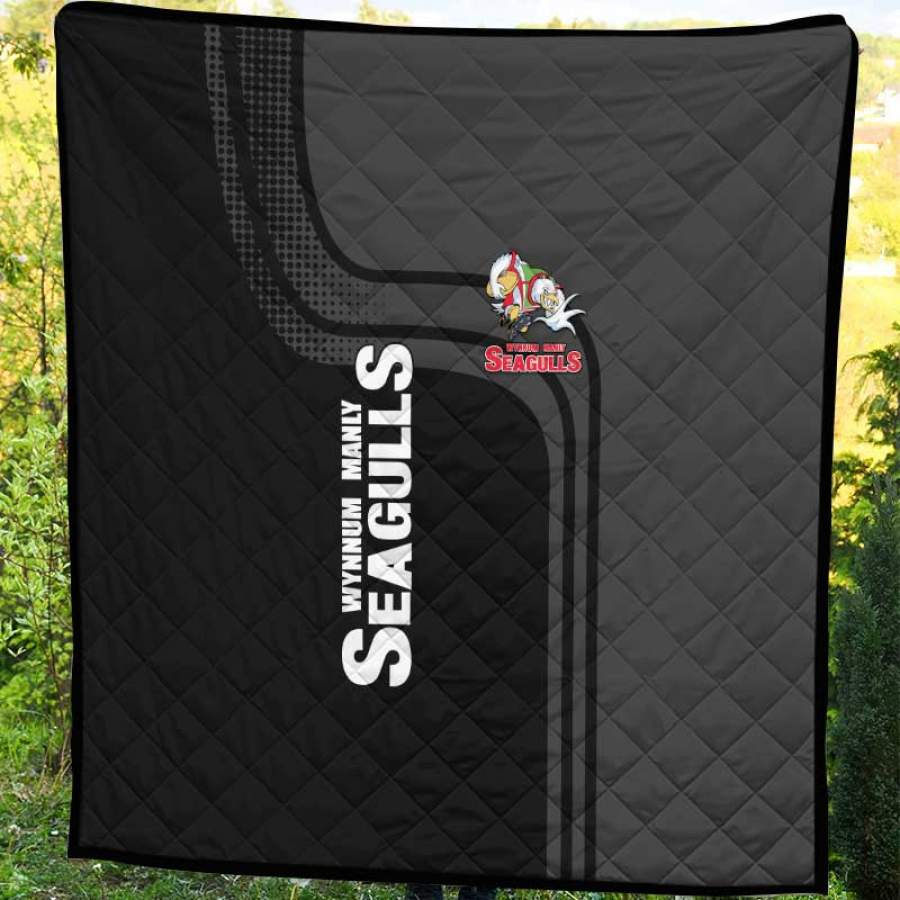 Wynnum Manly Seagulls Best Design Ever In Gray Personalized Custom 3D Full Print Blanket