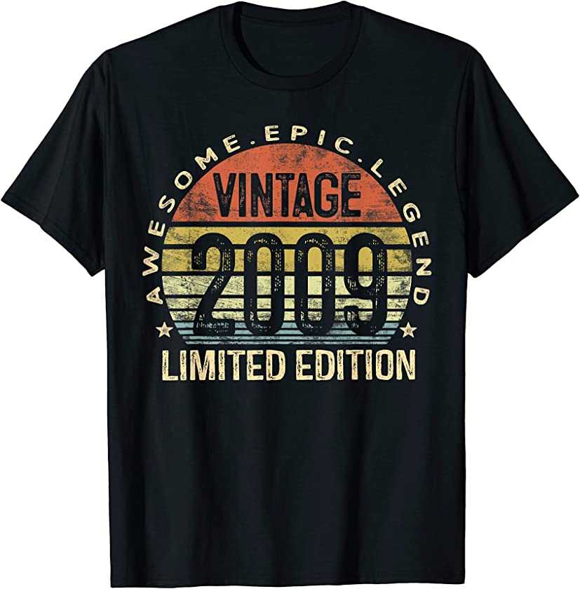 Awesome Epic Legend Vintage 2009 Limited Edition 12 Year Old T-Shirt