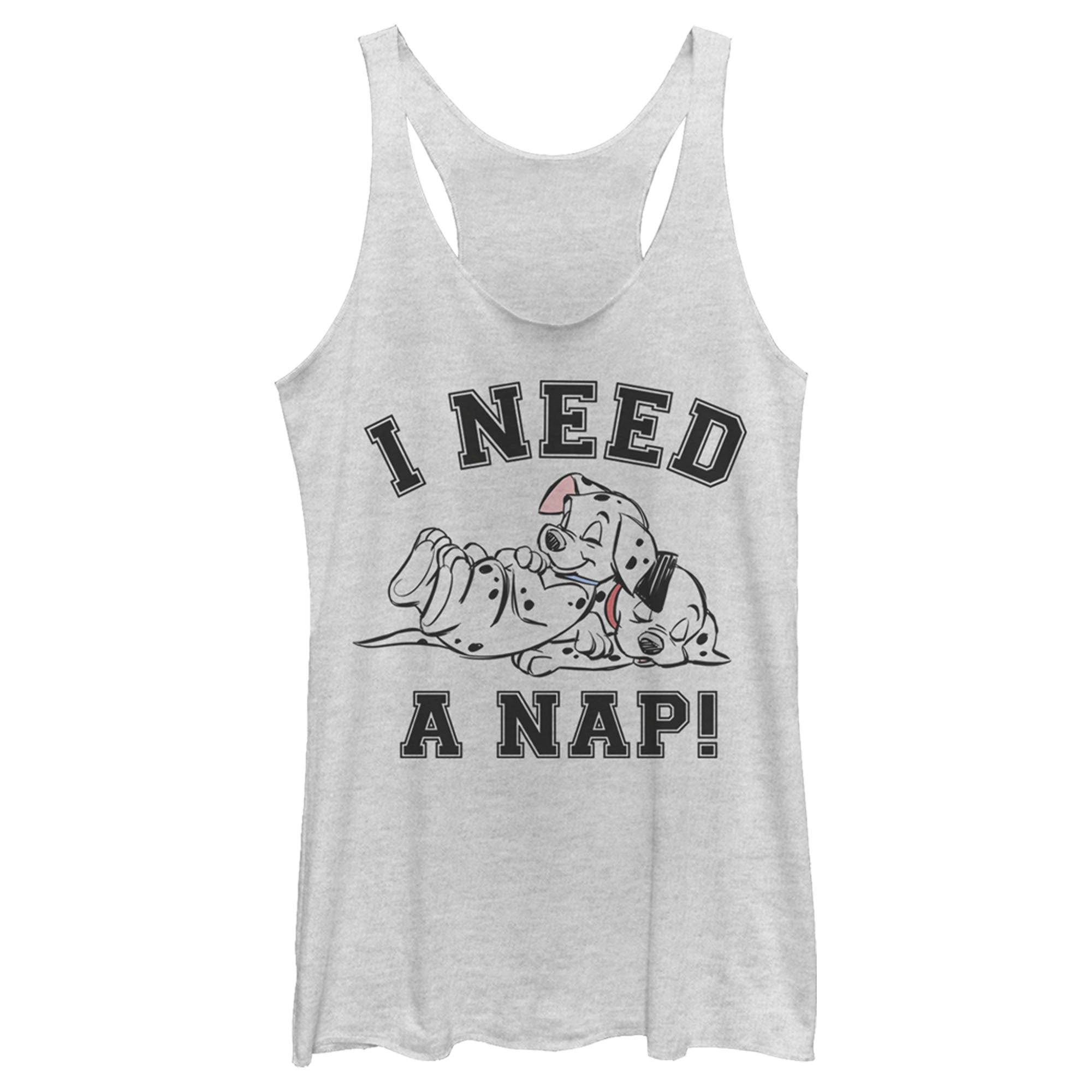 Women’S One Hundred And One Dalmatians I Need A Nap Racerback Tank Top