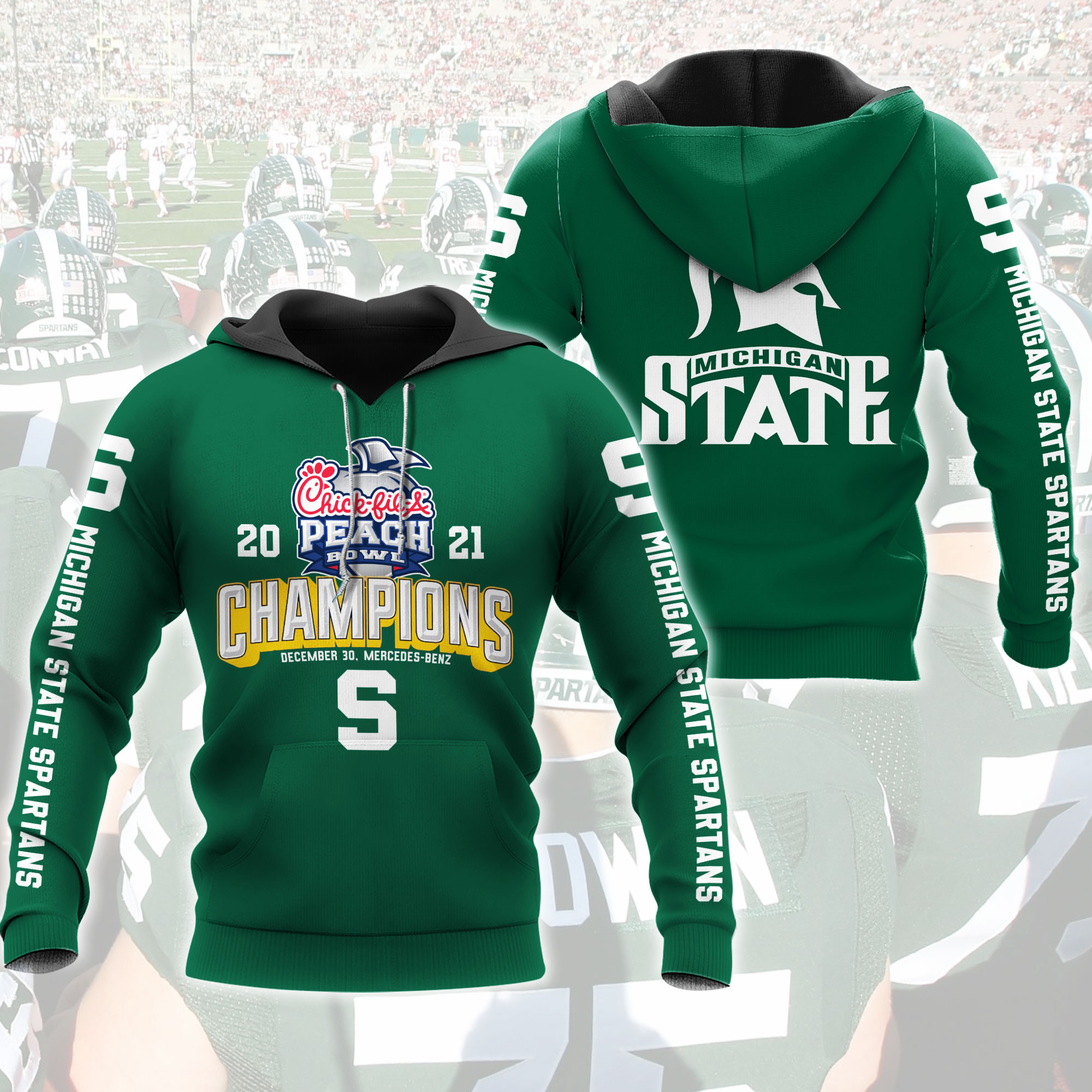Michigan State Spartans 3D All Over Print Shirts