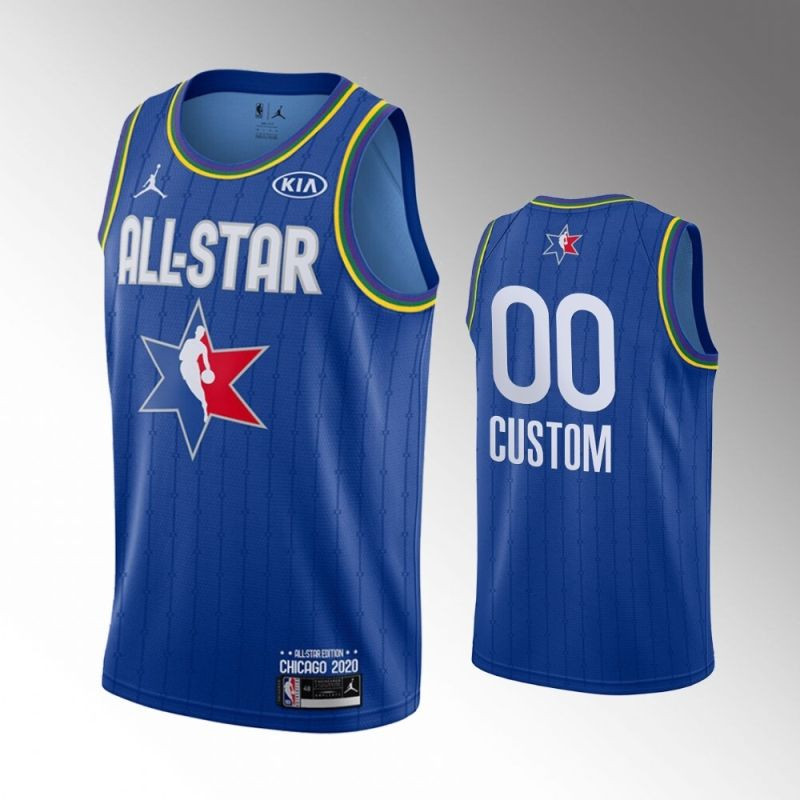 Allstar 2020 NBA Personalized Name Blue Jersey