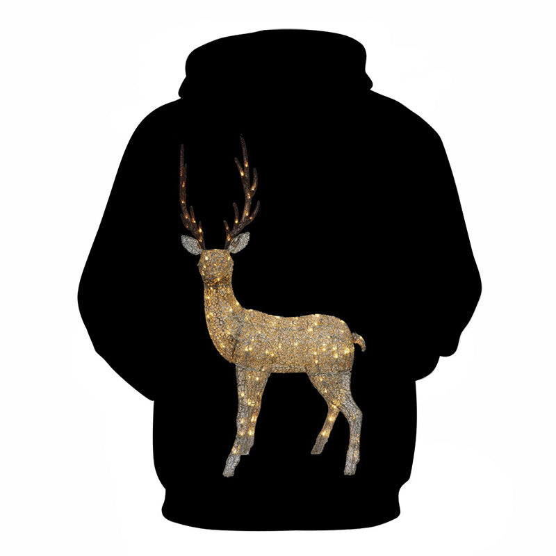Lit Reindeer Christmas 3D – Sweatshirt, Hoodie, Pullover