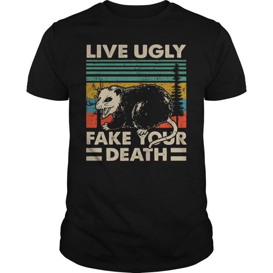 Vintage Opossum Live Ugly Fake Your Death Shirt Trending T Shirt 2020