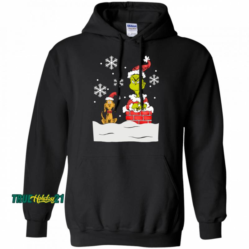 The Grinch And Max Dog Tunnel Hoodie