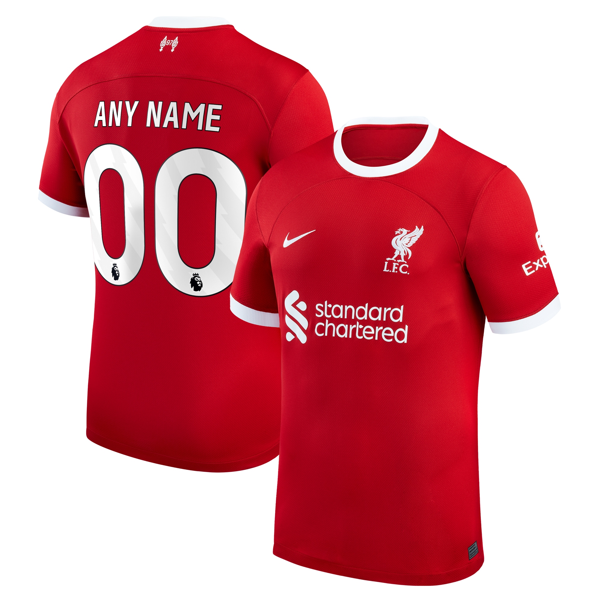 Liverpool 2023/24 Home Replica Custom Jersey – Red