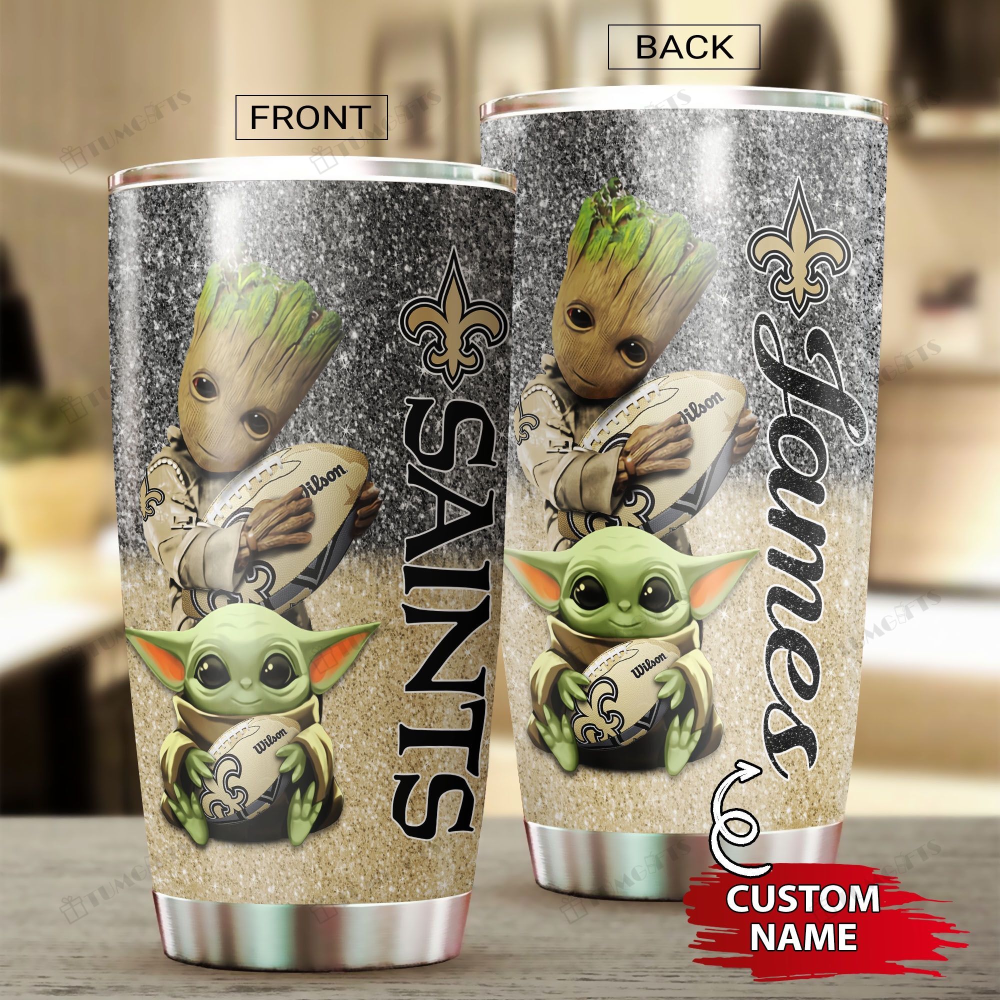 Buy Personalized New Orleans Saints Customstainless Steel Tumbler