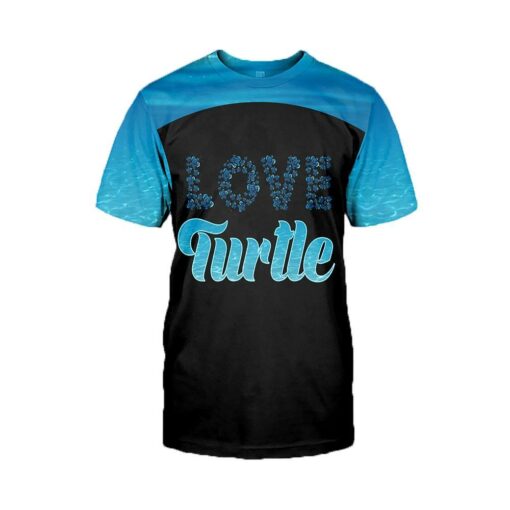 Love Turtle 3D All Over Printed Shirts For Men And Women Turtle Lovers, Gift For Men Gift For Women Gift For Turtle Lover Friend 3D Shirts