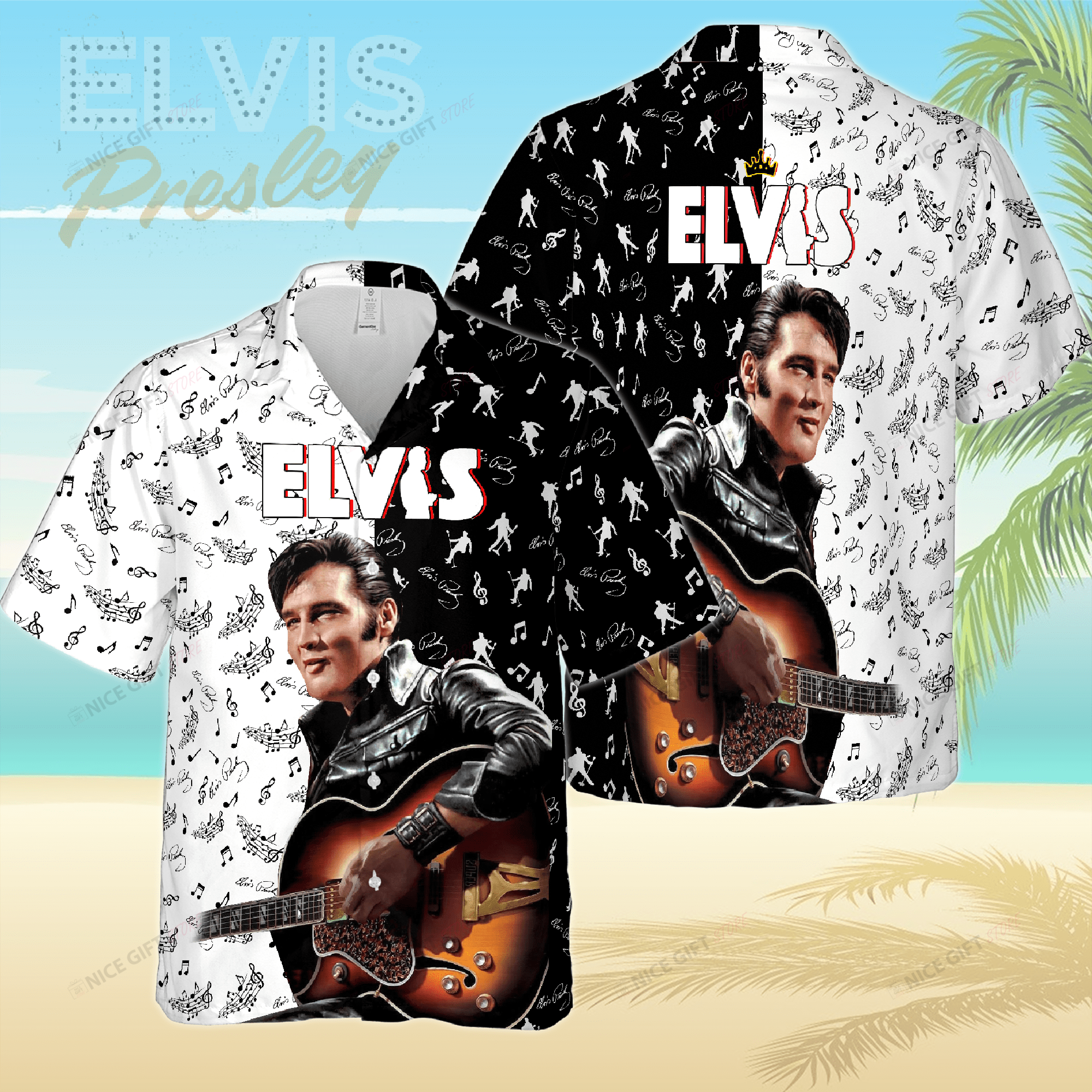 Elvis Presley Hawaiian 3D Shirt 3Hs-Y2X1