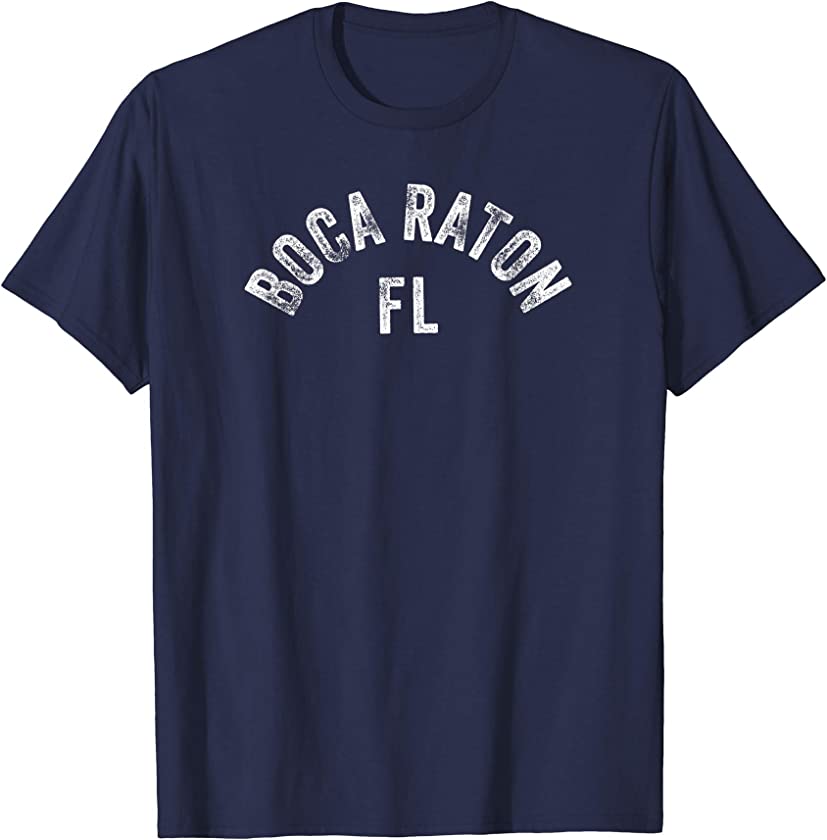 Boca Raton Florida Beach Vintage FL Floridian Design T-Shirt