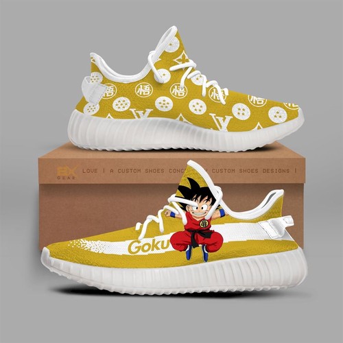 Best Cute Goku Yeezy Sneakers Fashion Mix For Dragon Ball Fan Gift Yeezy