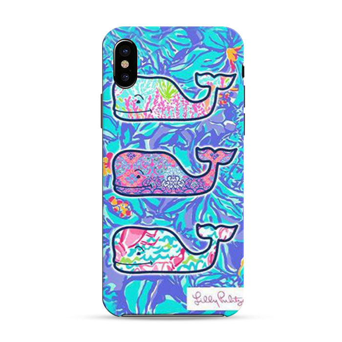 Lilly Pulitzer Vineyard Vines Whale iPhone X 3D Case