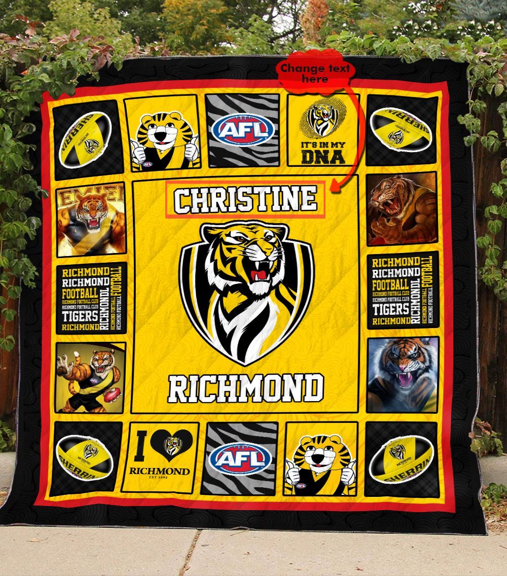 Personalized THAQT06 Richmond Football Club Quilt Blanket