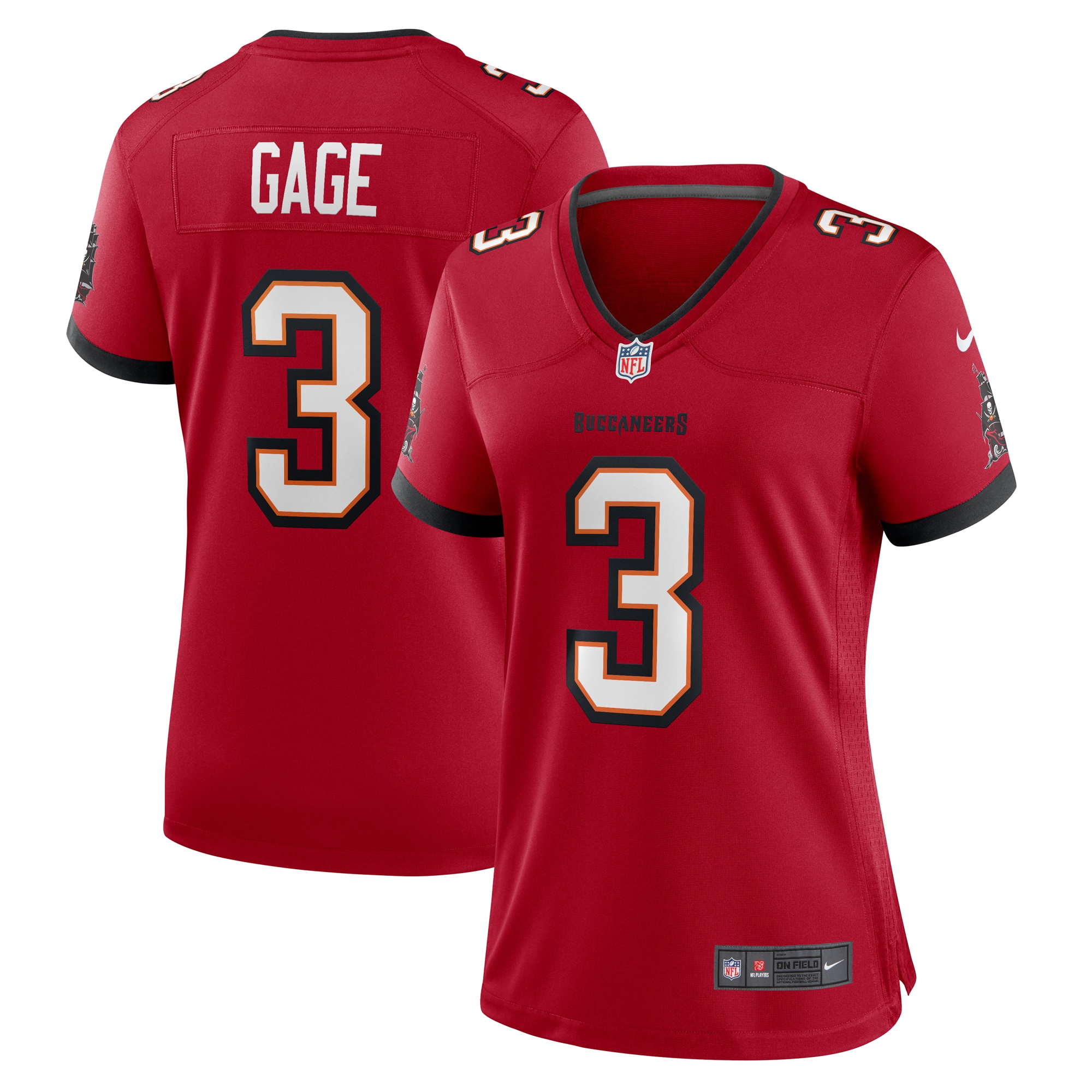 Women’s Tampa Bay Buccaneers Russell Gage  Red  Game Jersey