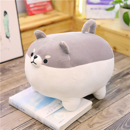 1pc Cute 40/50cm Shiba Inu Pig Plush Toys Stuffed Soft Dog Pillow Corgi Doll as Gift for Kids Kawaii Animal Home decoration alx