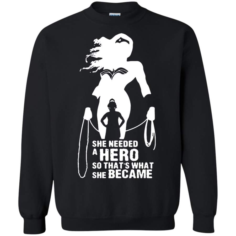 AGR She Needed A Hero So That’s What She Became Wonder Woman Sweatshirt