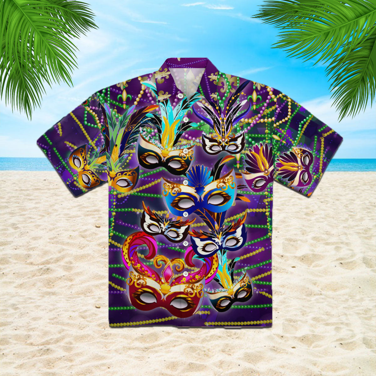 Im Here For The Masks Mardi Gras Hawaii Shirt Men Women Ha9411