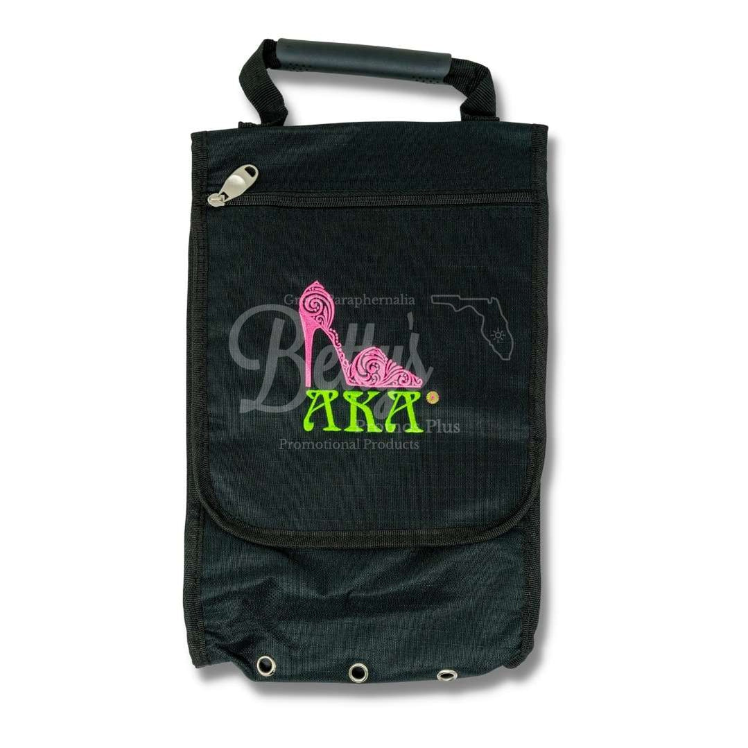 Alpha Kappa Alpha Aka Embroidered Canvas Shoe Bag