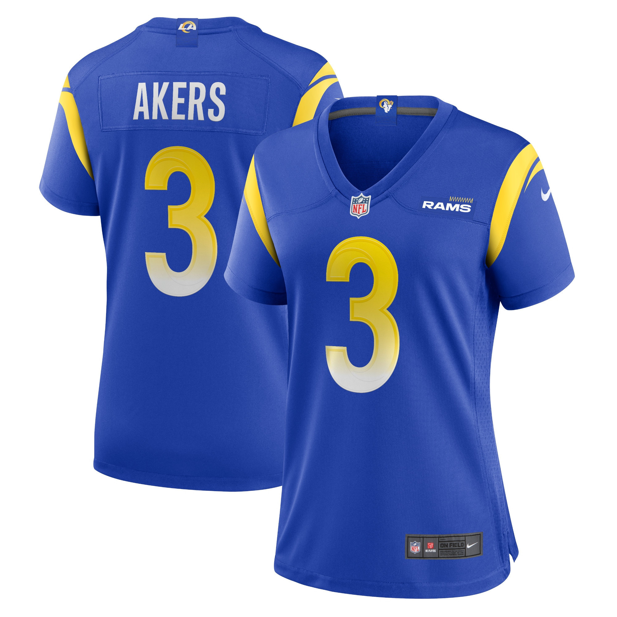 Cam Akers Los Angeles Rams Womens Game Jersey – Royal NFL