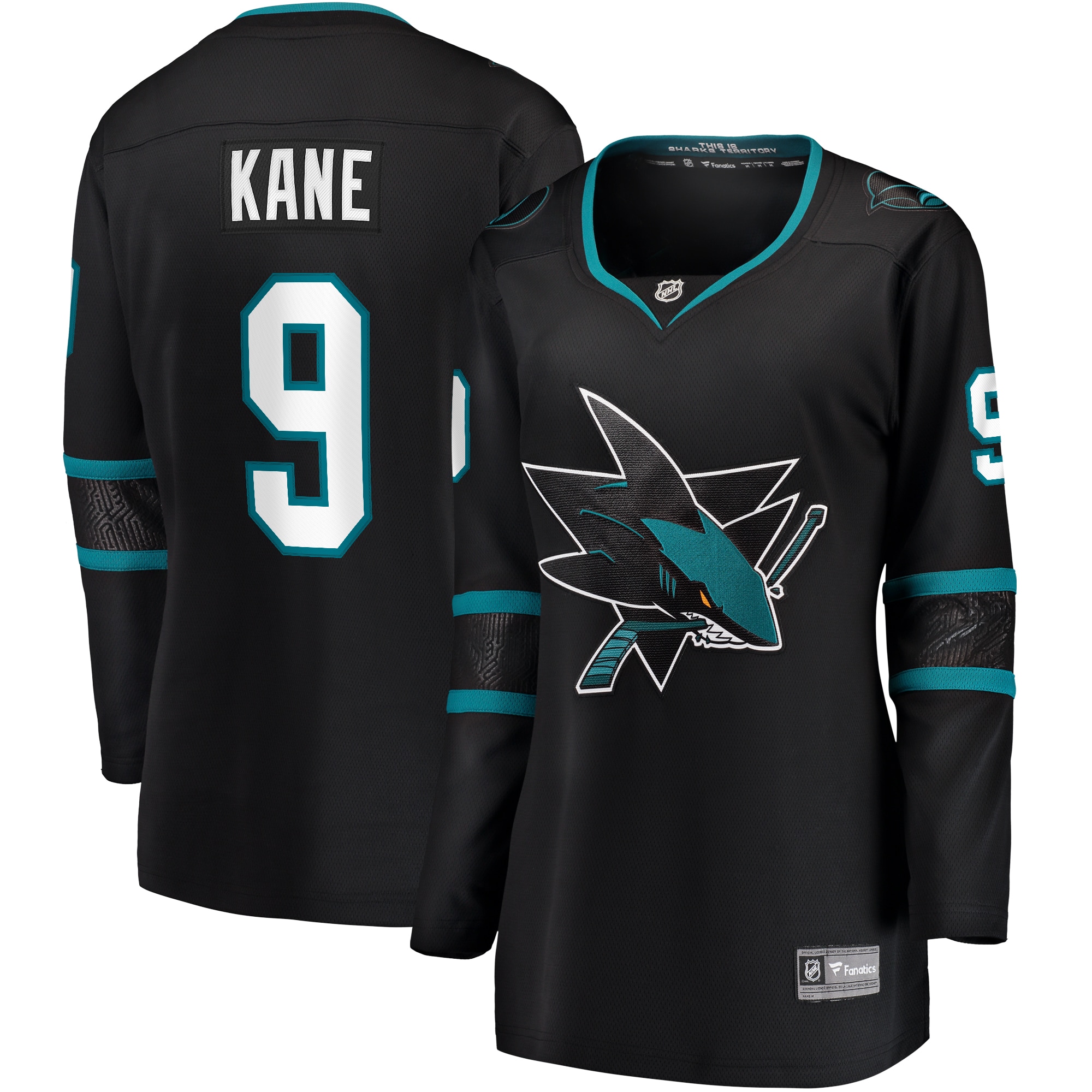 Women's San Jose Sharks Evander Kane Black Alternate Premier Breakaway Jersey