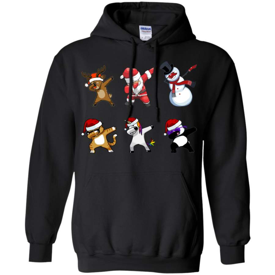 AGR Dabbing Santa Deer Snowman Cat Bear Unicorn Ugly Hoodie