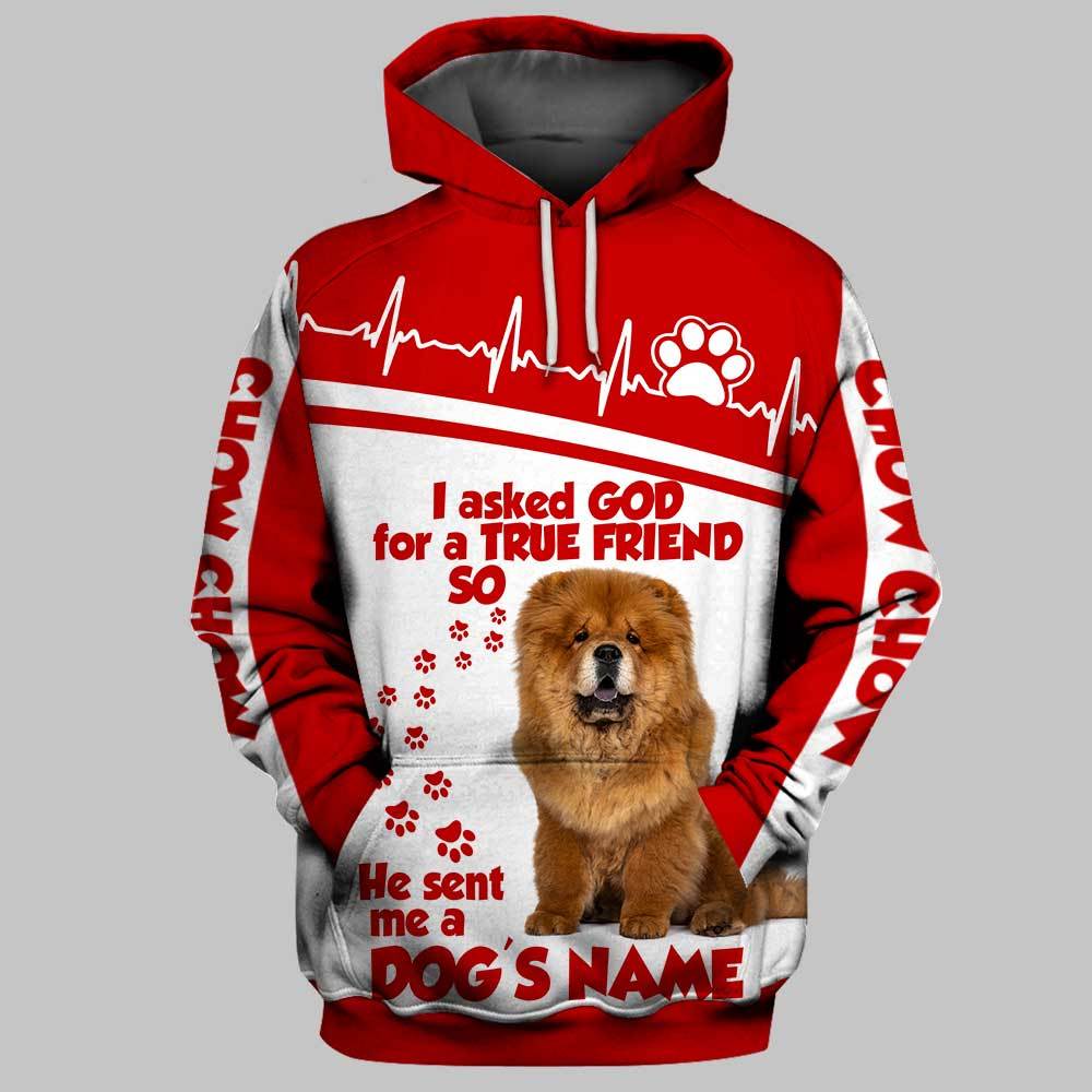 Personalized Name Chow Chow 3D Full Printing