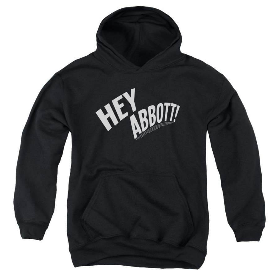 Abbott and Costello Hey Abbott Youth Hoodie (Ages 8-12)