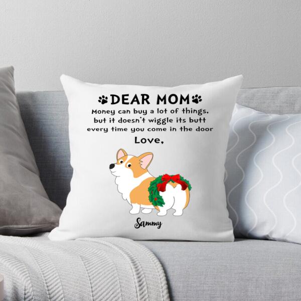 Personalized Dog Lover Pillow – Christmas Gifts For Dog Moms – Up To 6 Dogs