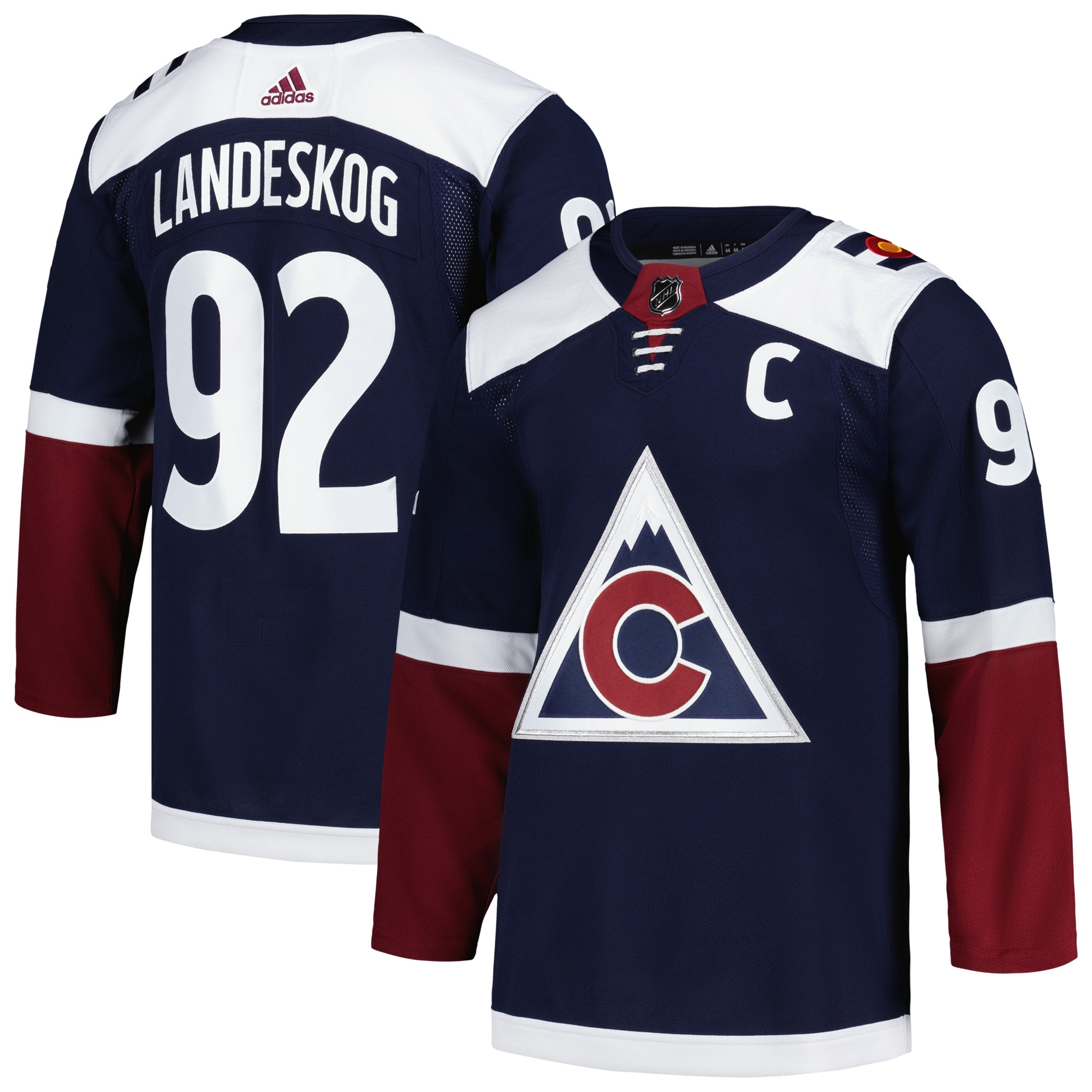 Gabriel Landeskog Colorado Avalanche Alternate Primegreen Authentic Player Jersey – Navy