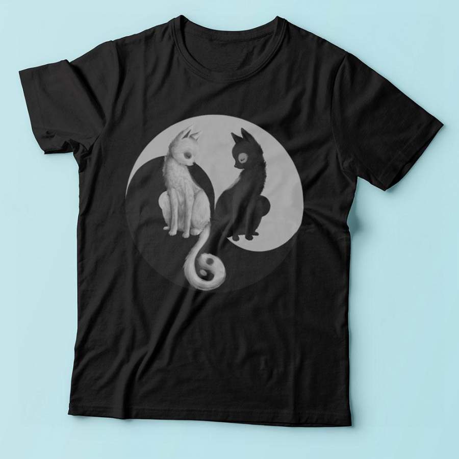 Yin And Yang Cats Kitten Men’S T Shirt