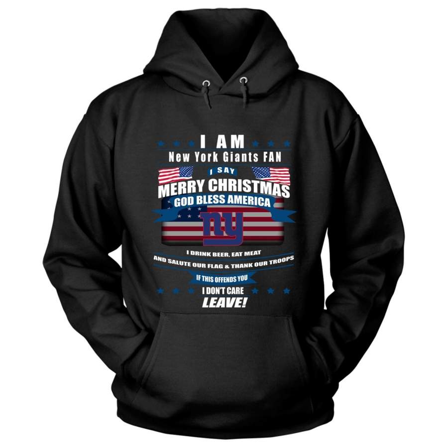 God Bless America T Shirt, New York Giants T Shirt – Hoodie