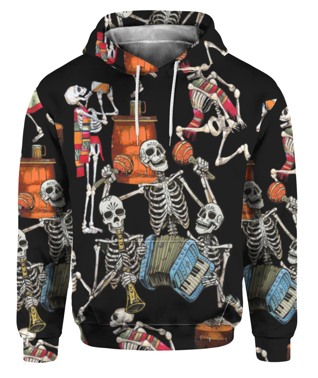 Skeleton Accordion Halloween 3D All Over Print | For Men & Women | Adult | Hp1767