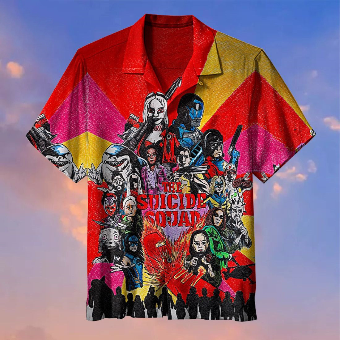 The Suicide Squad Characters All Over Print Hawaii Shirt Ha32648