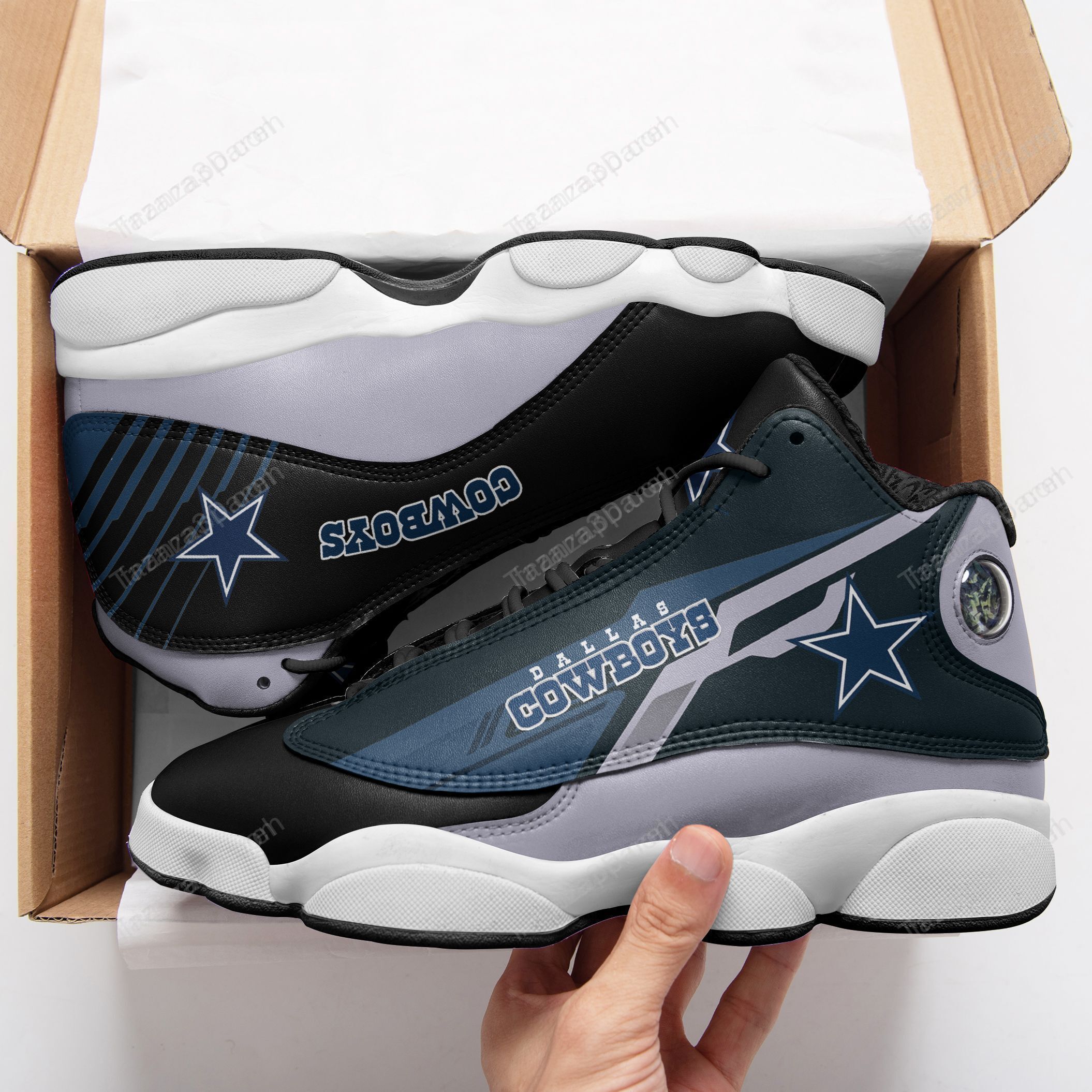 Dallas Cowboys Air Jd13 Sneakers 312