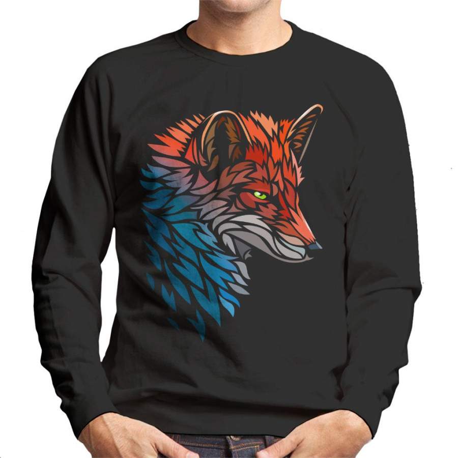 Tribal Fox Men’s Sweatshirt