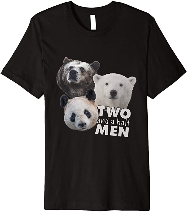 two and a half men grizzly polar panda bear animal rights Premium T-Shirt