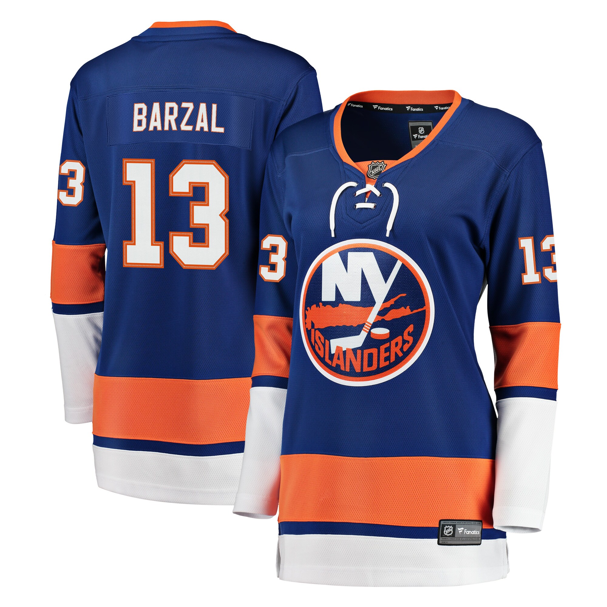 Women's New York Islanders Mathew Barzal Royal Breakaway Player Jersey