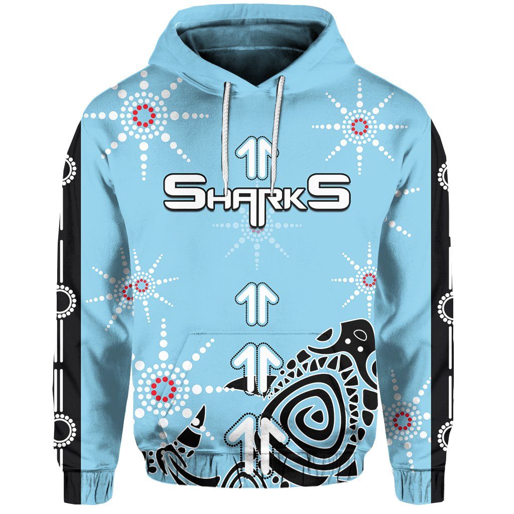 Sharks Hoodie Sky Blue TH4