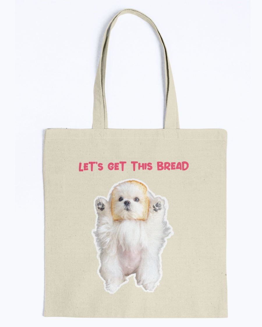 Coco The Maltese Dog Let’s Get This Bread Official Canvas Tote Bag