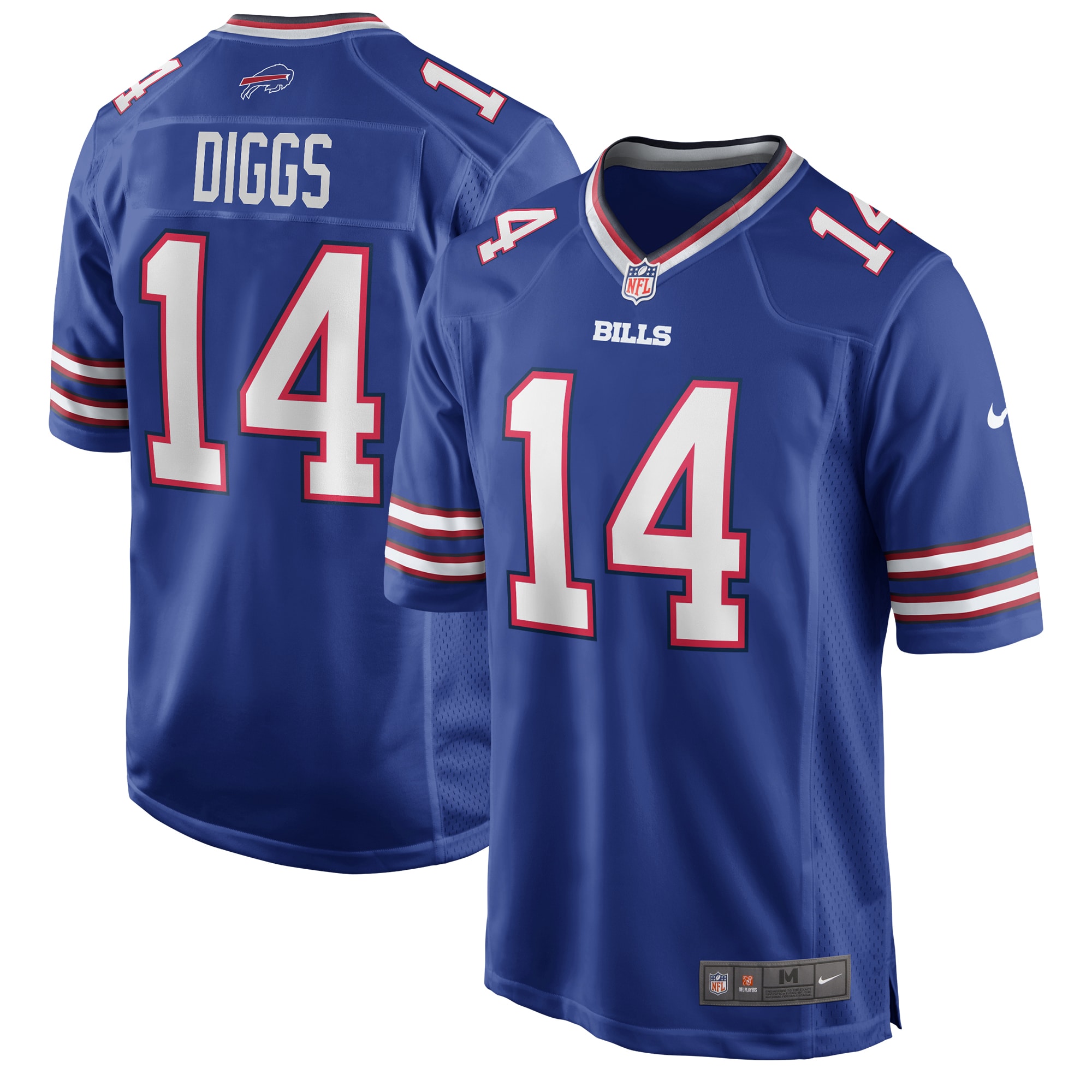 Stefon Diggs Buffalo Bills Logo Game Player Jersey – Royal