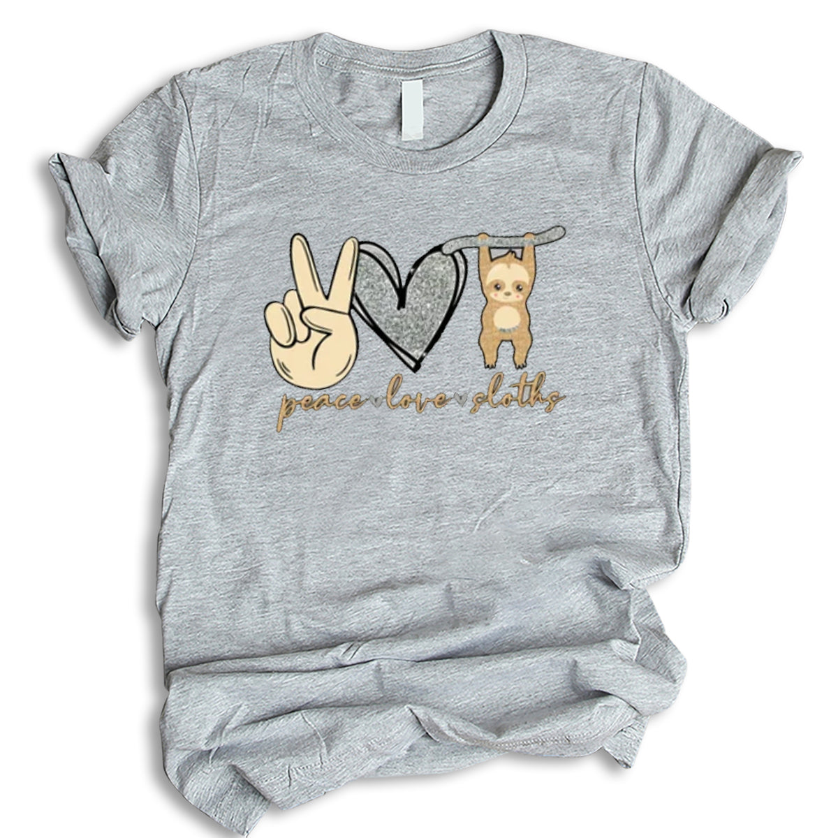 Peace Love Sloths Shirt, Sloths Shirt, Cute Sloths Shirt, Funny Sloths Shirt, Farm Sloths Shirt, T-Shirt, Tee