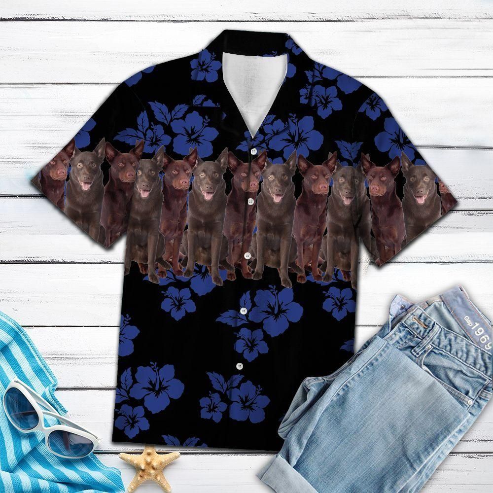 Australian Kelpie Aloha Hawaiian Shirt Colorful Short Sleeve Summer Beach Casual Shirt For Men And Women