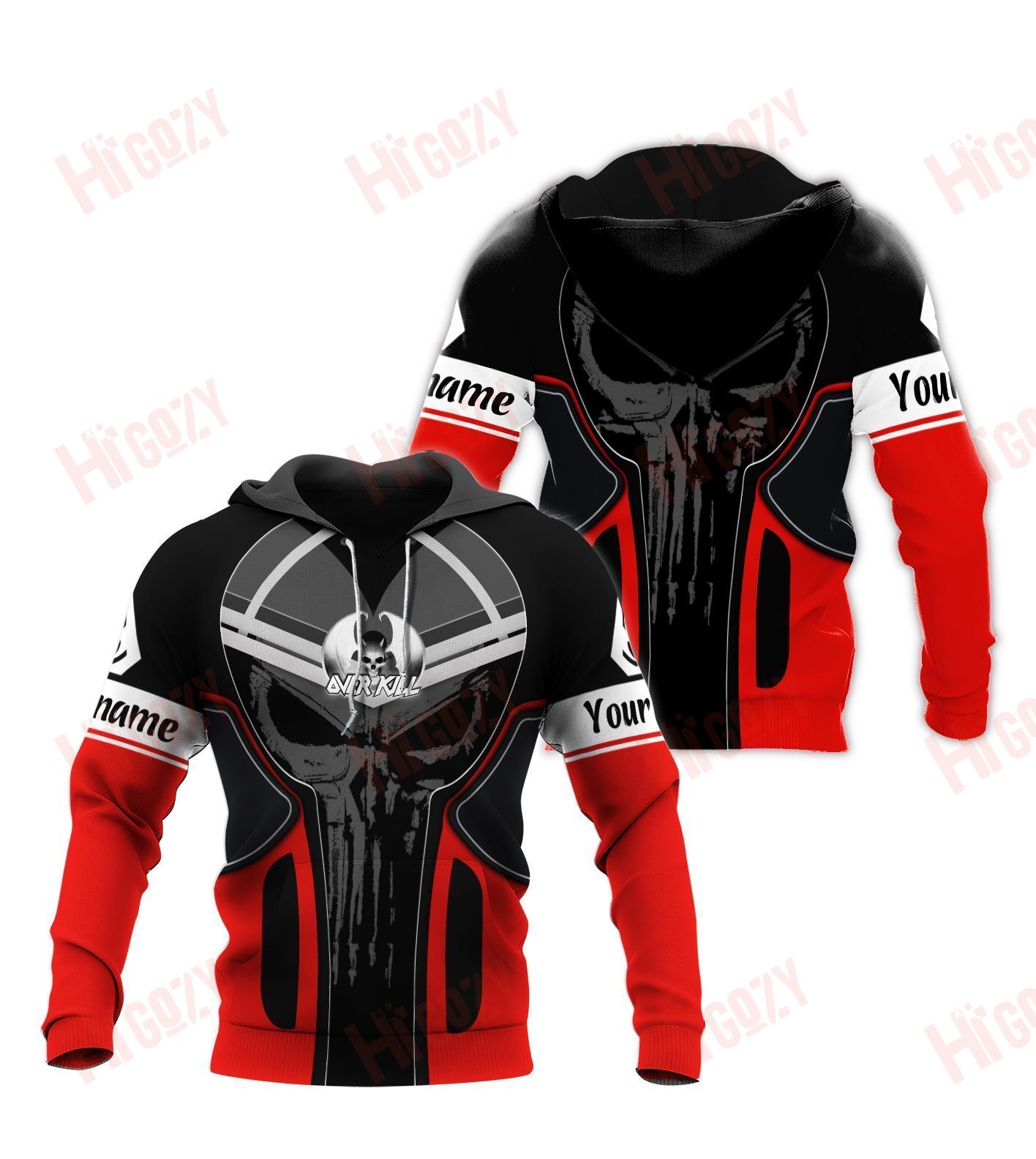 Over Kill Hoodie 3D All Over Printed Clothes – V818