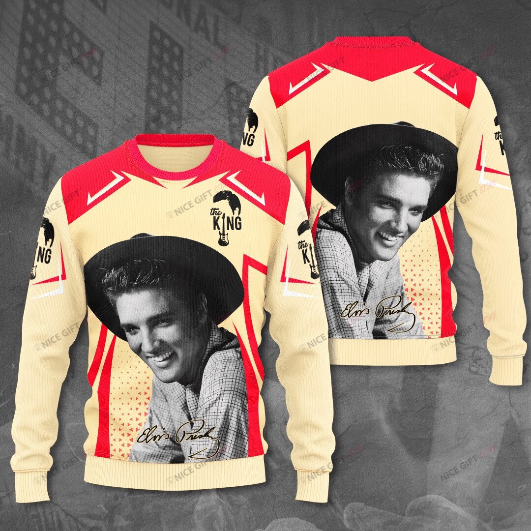 Elvis Presley Crewneck Sweatshirt 3Cs-Y7P2