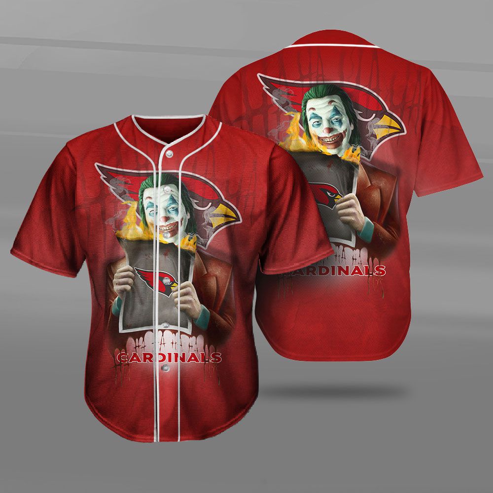 Arizona Cardinals Baseball Jersey Shirt Joker Graphic