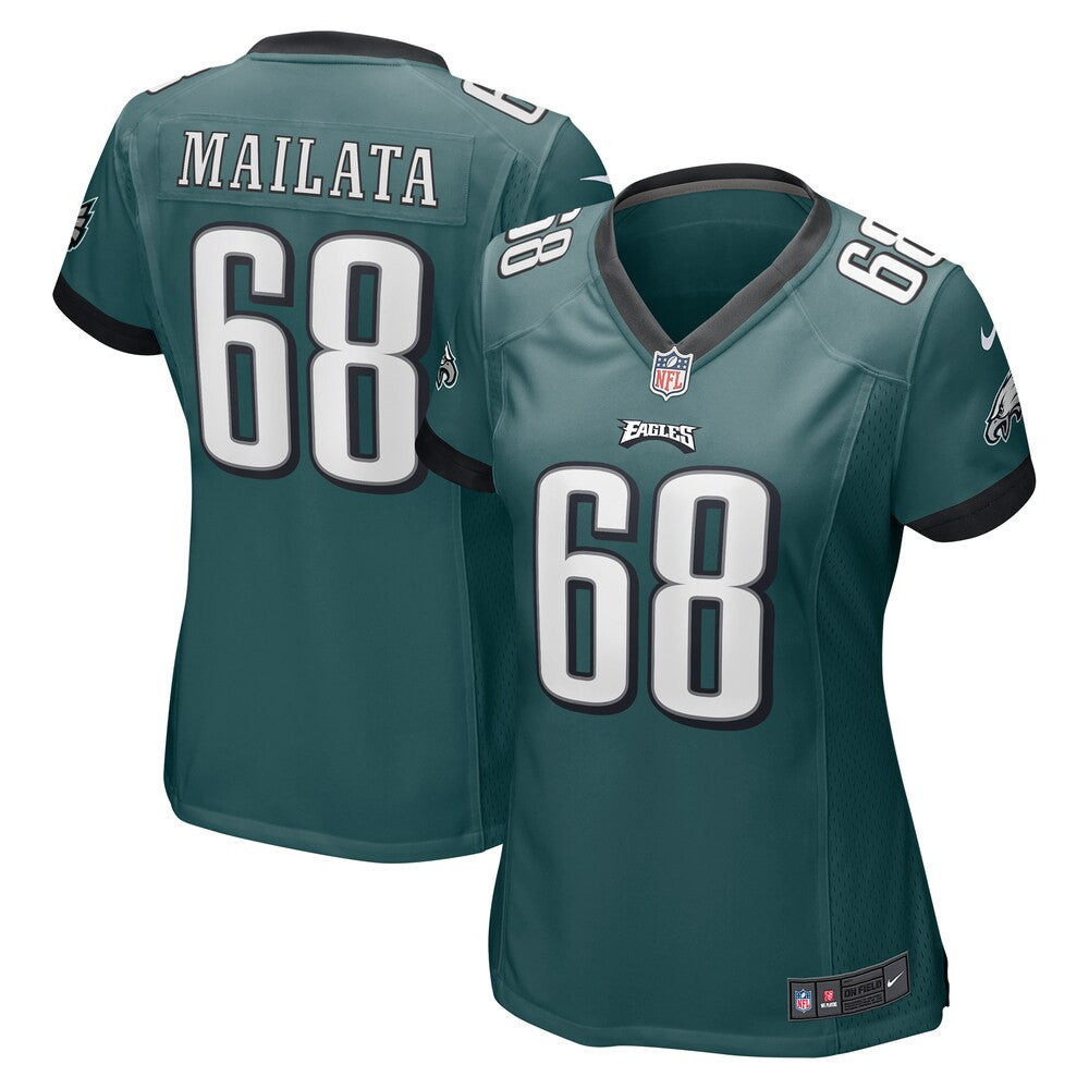 Women’S Philadelphia Eagles Jordan Mailata Nike Midnight Green Game Jersey