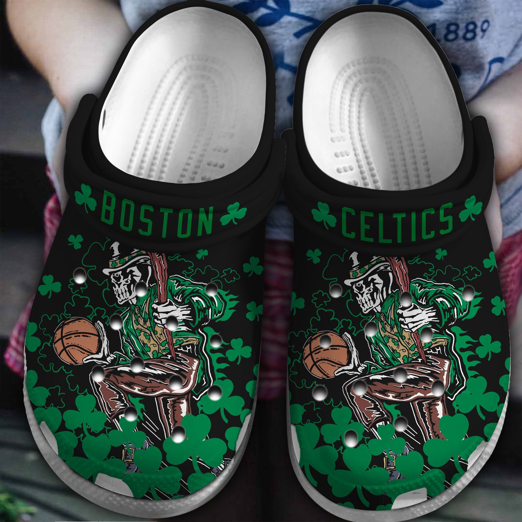 Boston Celtics NBA Sport Crocs Crocband Clogs Shoes Comfortable For Men Women and Kids 3