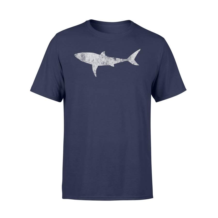 Aquatic Retro Distressed Oceanic Shark T-Shirt