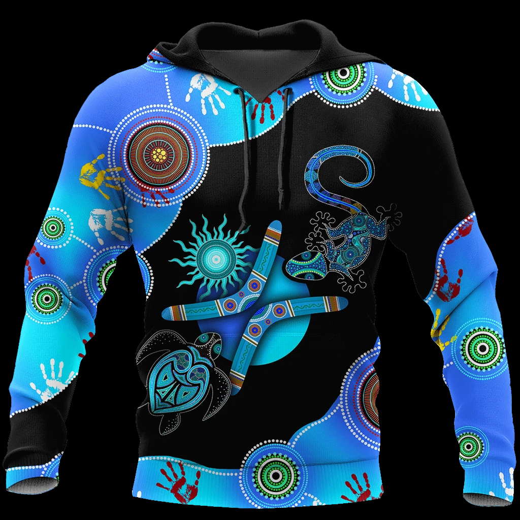 Aboriginal Naidoc Week Blue Turtle Lizard All Over Printed Shirts For Men And Women