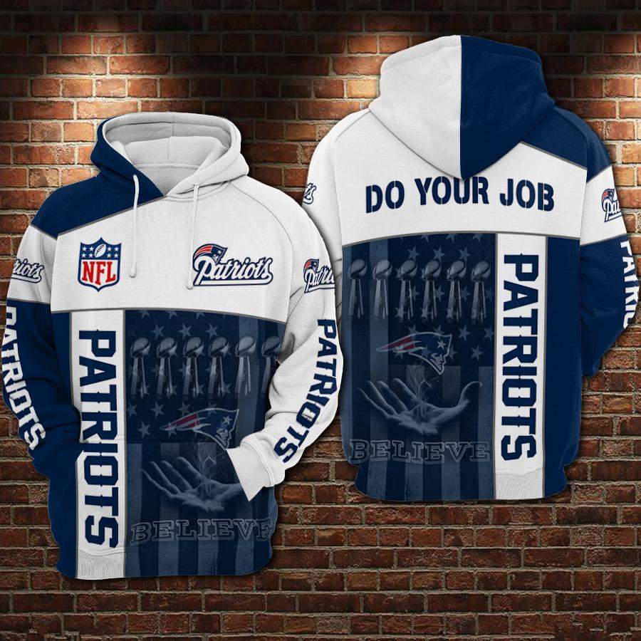 New England Patriots Hoodie 3D Style3915 All Over Printed